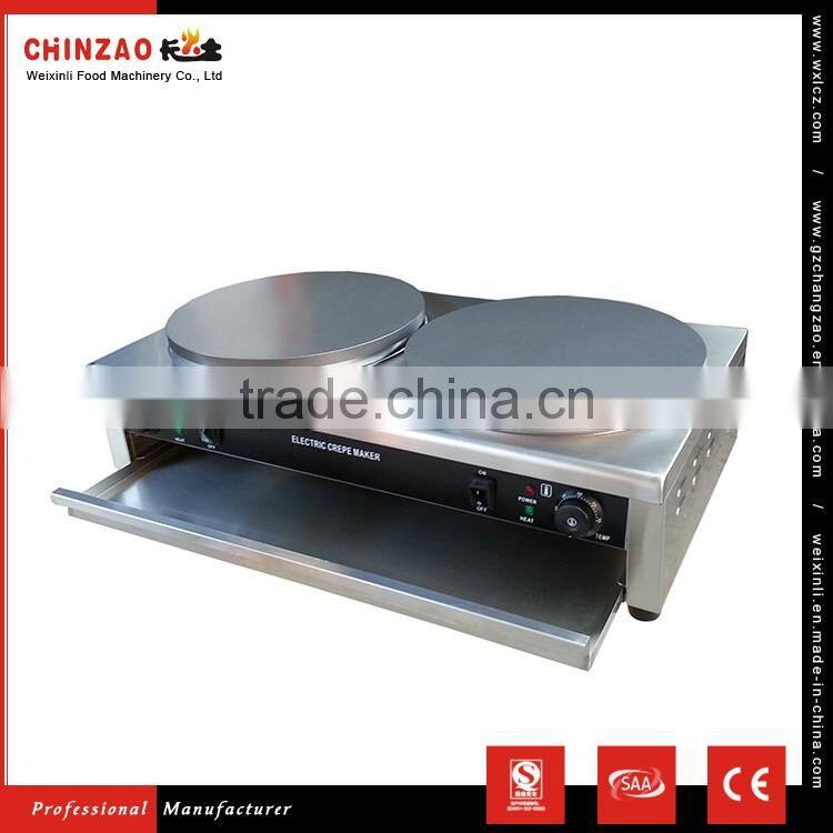 Commercial Electric Double Crepe Maker Pancake Making Machine