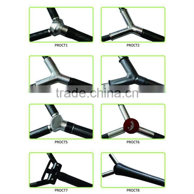 salmon trout rubber coated carbon material handle 2.5m length big fishing landing net