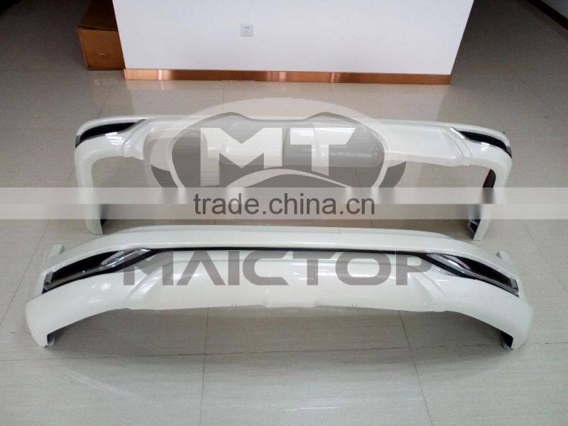 Modellista style Body Parts Front bumper Rear Spoiler for 2016 Land Cruiser