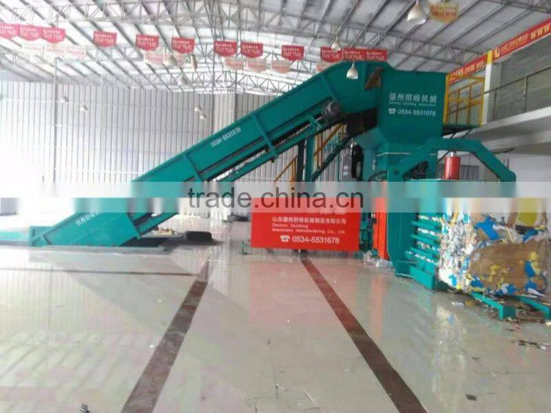 Horizontal Hydraulic Waste Paper baler Machine Waste Cardboard Baler Machine