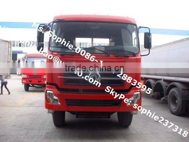 Dongfeng 10 wheels flatbed truck,bulldozer transportation truck,carry bulldozer truck