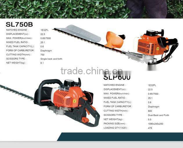 gardening 22.5cc 2 stroke gas powered hedge trimmer