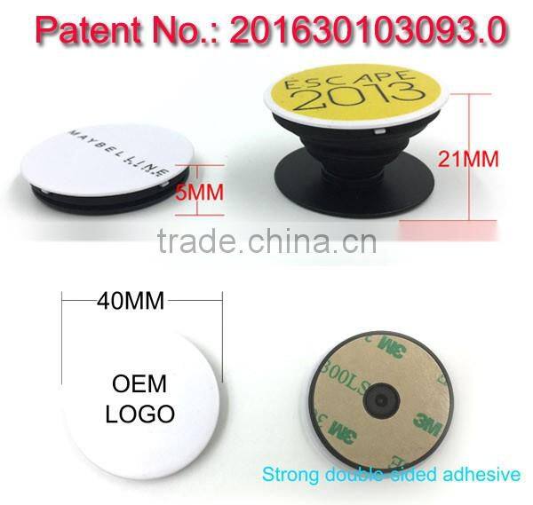 Lazy 3m sticky phone holder , band strap finger grip holder