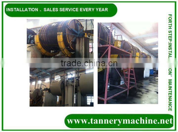 leath machine goat leather tannery drum