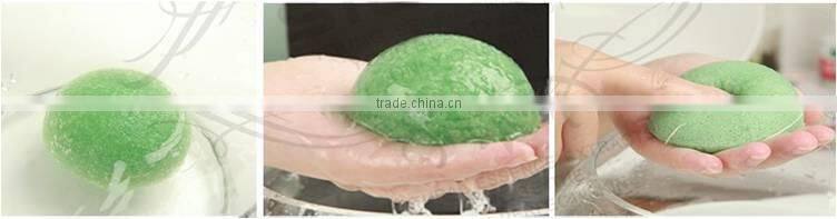100% nature konjac sponge half ball shape konjac facial cleaning sponge