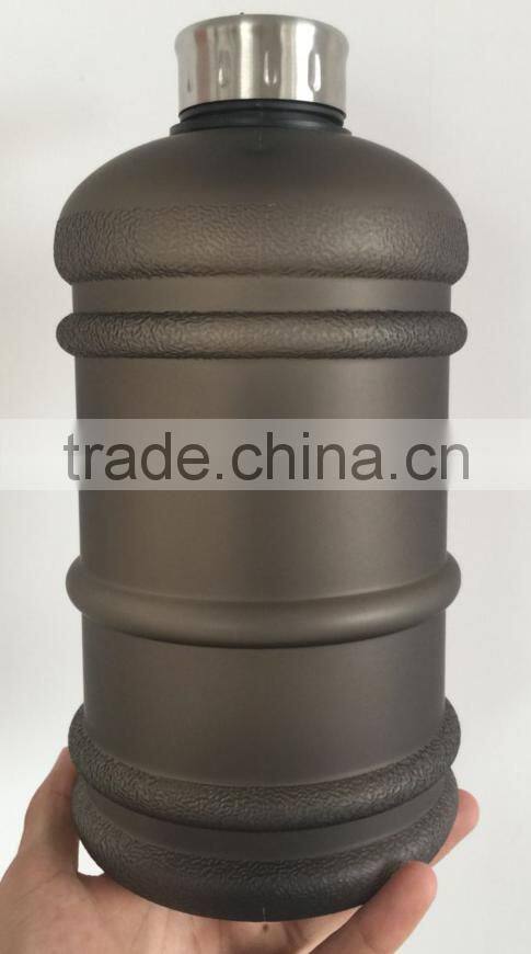 2.2L/half gallon water bottle jug, FDA approved and BPA free PETG raw material, matt/frosted finish allowed