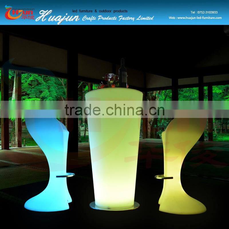 good and hot sale modern rotating bar chairs with lighting & led bar chair 2015
