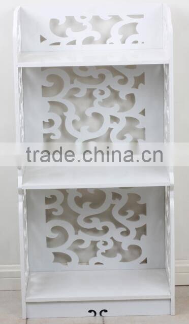 Store More Decorative Carved Pattern Storage Shelf