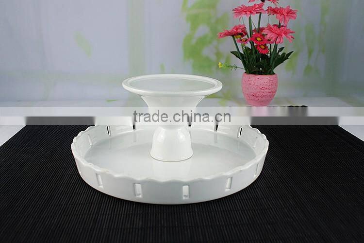 China suppliers wholesale porcelain wedding cake stand for custom design