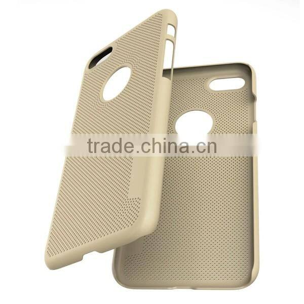 New fashion hollow cooling PC mobile phone case cover for iPhone7 7plus