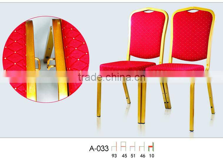 wholesale classic metal stacking banquet chair with metal hook LQ-A033
