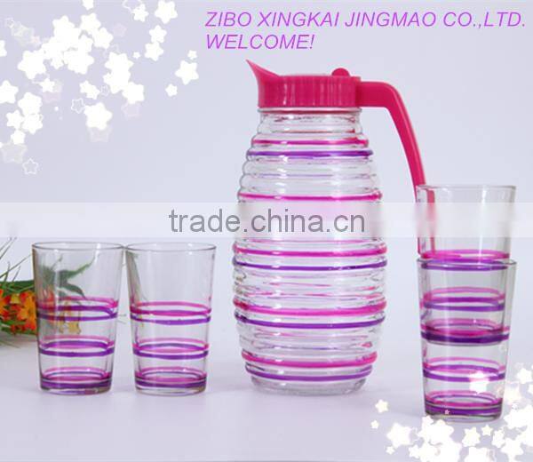 OEM glass juice container,glass pitcher