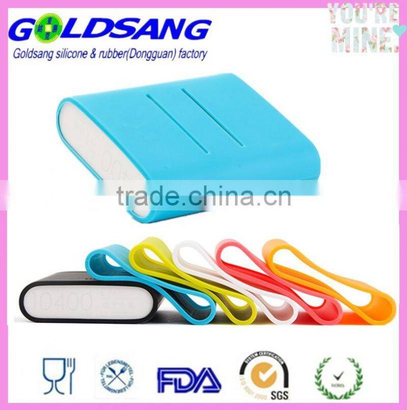 6 colors Soft Silicone Protective Case for 10400mAh Power Bank Charger