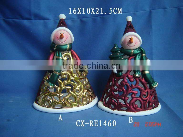 polyresin snowman figurine;realistic large polyresin figurine