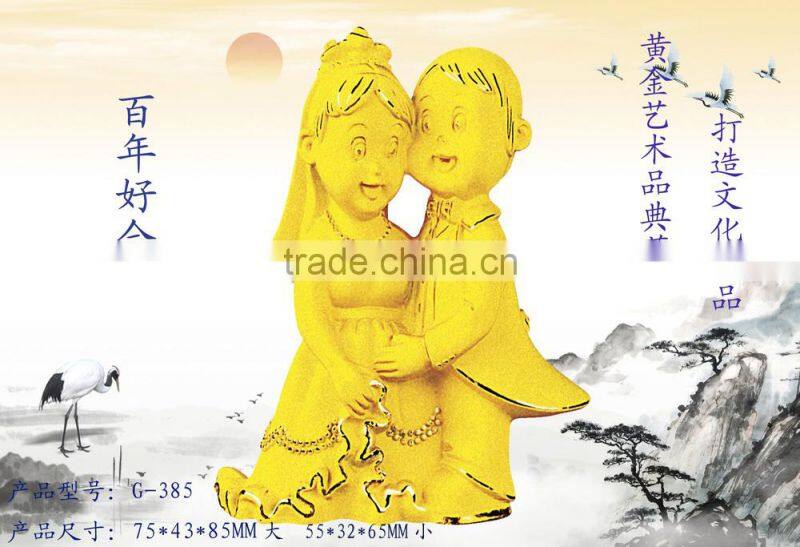 24k gold plated wedding gift for lovers