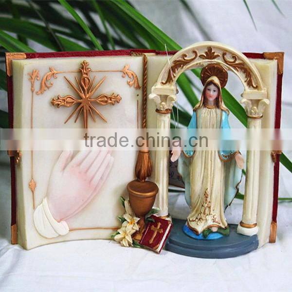 Religious craft lebe cross resin heart catholic crucifix wholesale