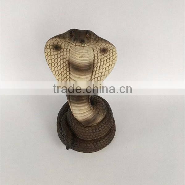 Antique animal craft king Cobra snake resin statue