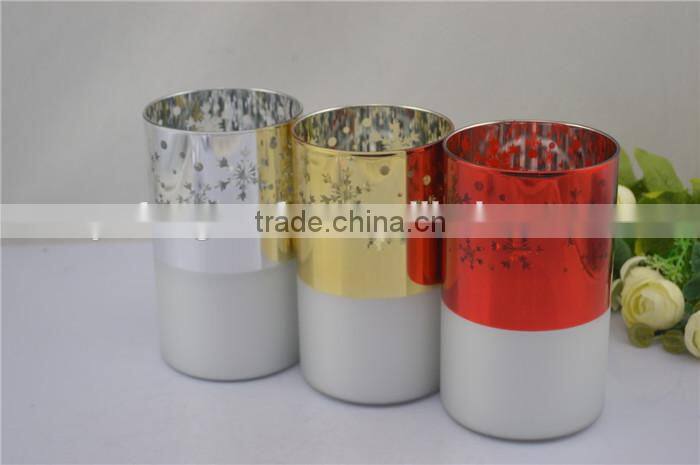 metal floor candle stand shaped glass jars