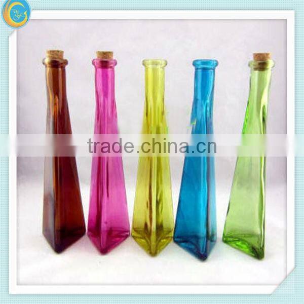 blue colored glass vases wholesale