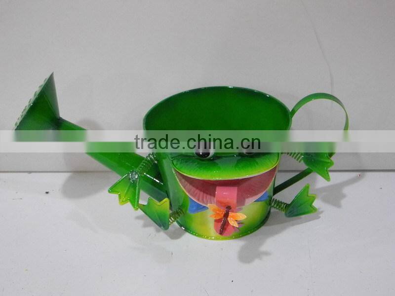 YS13310 Unique frog design metal animal shape watering cans made in Xiamen