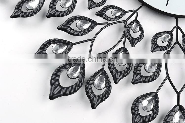 2016 Best selling fashion metal decorative wall clock