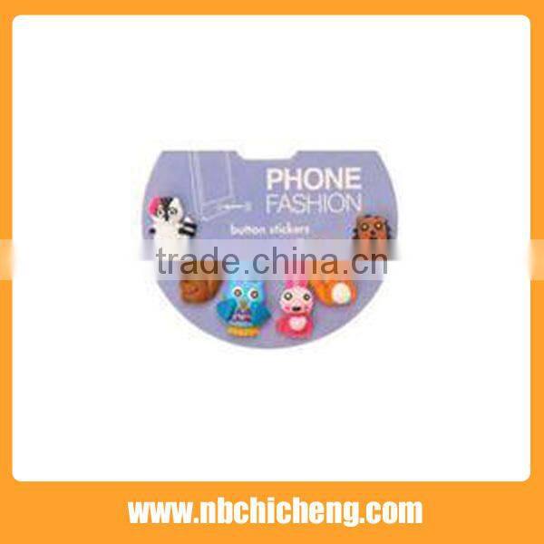 PVC Cartoon anti Dust Plug Hot Selling Mobile Phone Accessories Phone Dust Plug