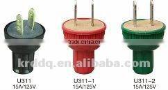 waterproof type wall 2 pin power plug hot sale