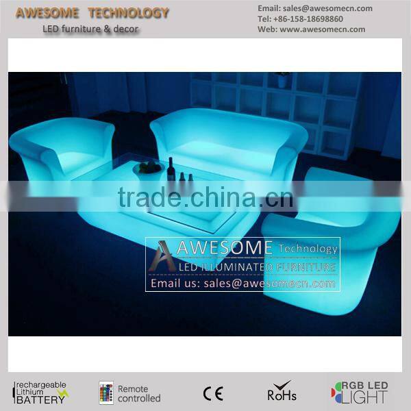 luxury lounge loveseat / led glowing loveseat