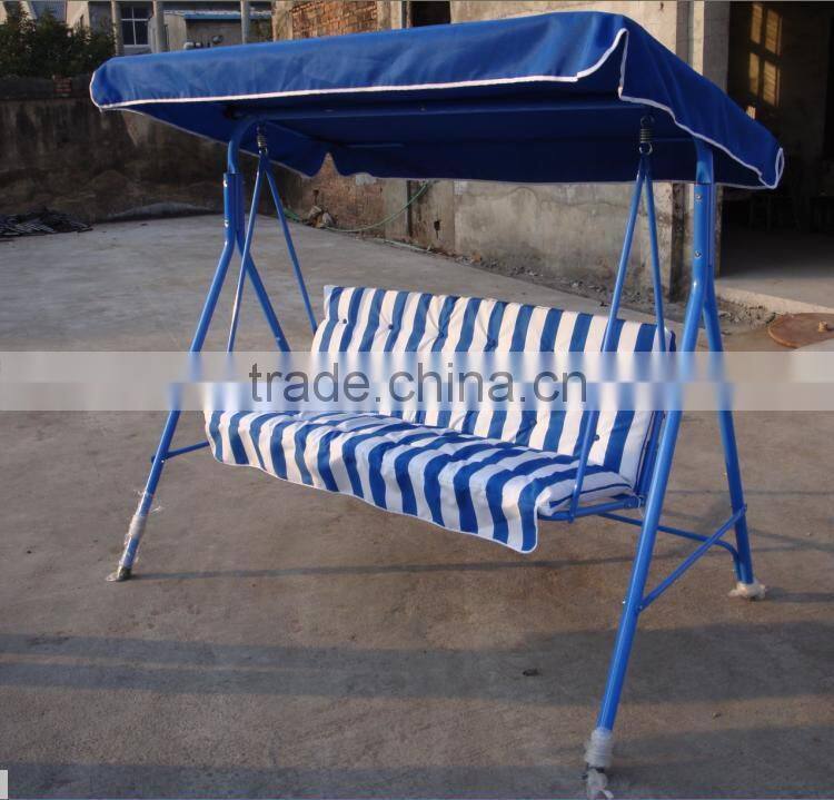 Cheap outdoor swing chair Blue color
