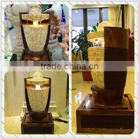 led lighting artificial resin water fountain / indoor outdoor decoration
