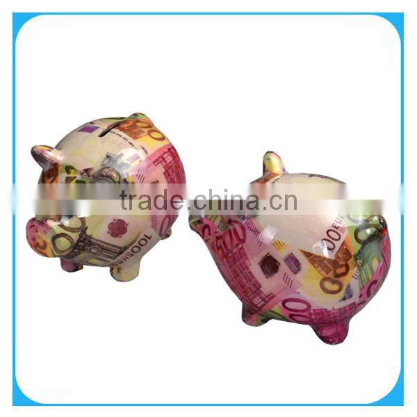 ceramic custom made coin bank