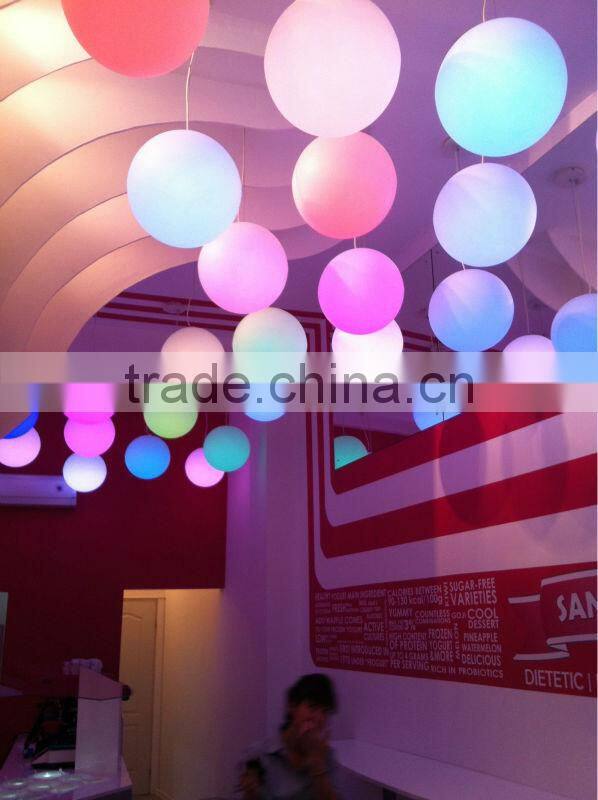 Waterproof RGB 16 colors changing floating outdoor christmas LED lighting ball