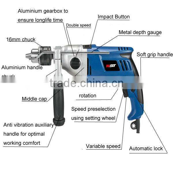 HS1007 13mm 1100W impact tools with CE approved