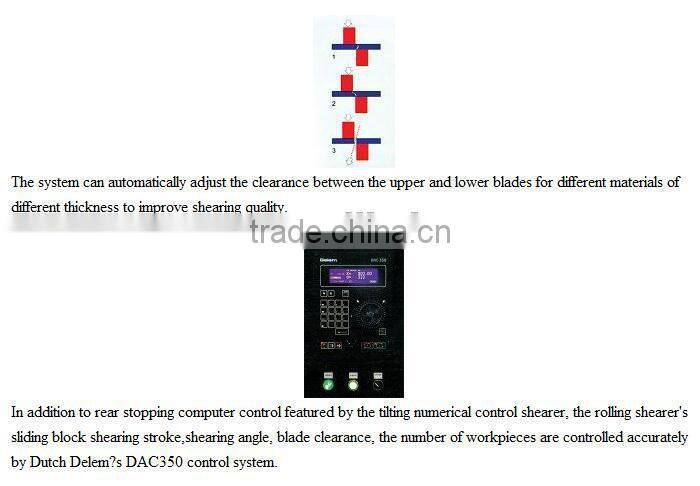 VR-6X4000 CNC shear machine
