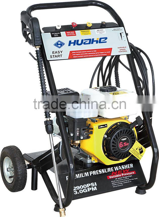 CE certificate 6.5HP gasoline high pressure drain cleaning machine high pressure washer