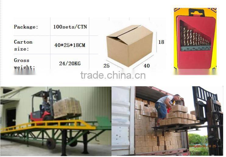 13pcs nano titanium coating straight shank Hss Twist Drill Bits set Cobalt Fully Ground Bright Finish drilling Metal Forged