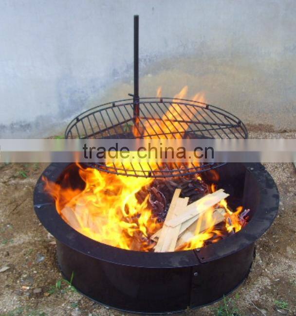 Camping charcoal bbq Swing-away Campfire Grill