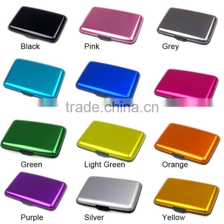 color aluminum credit card holder