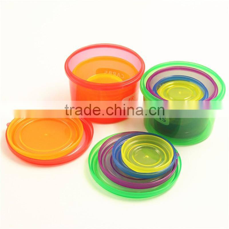 Portions Food Storage Containers,Store Food and Meals / 100 Percent Leak Proof / Perfect Portion Sized plastic 7PCS salad bowl