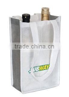 Promotional 90 GSM nonwoven two Bottle Wine Bag