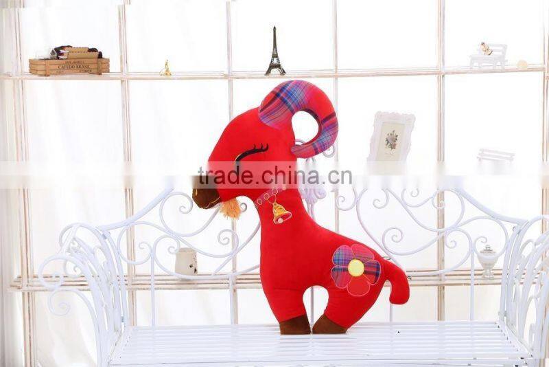 baby plush pillow plush animal goat pillow