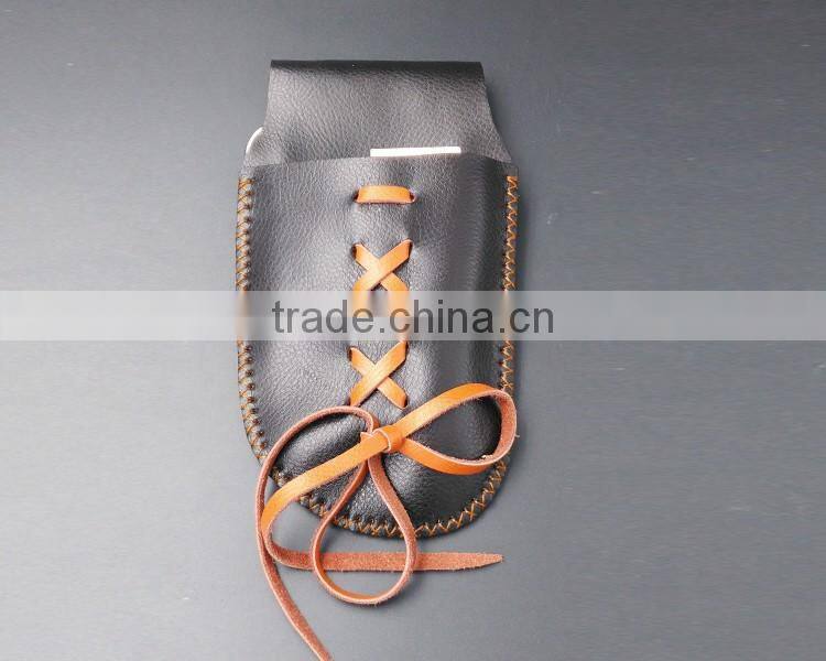 QJ-CP17 Leather bag barber hair shears bag