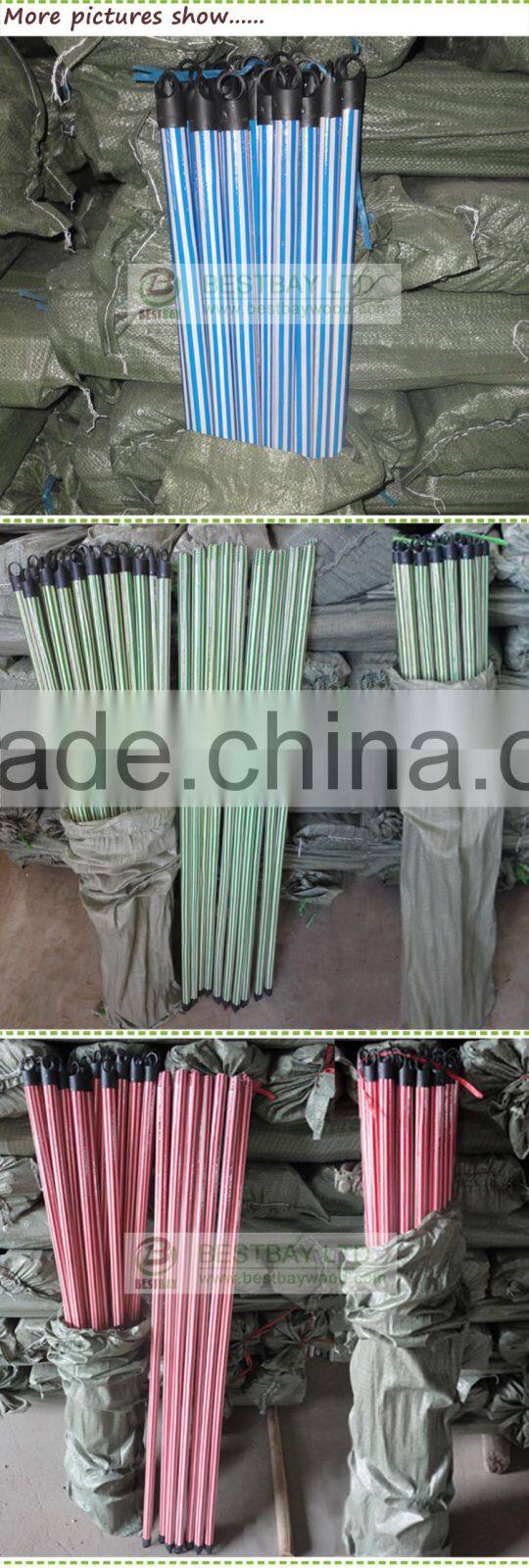 pvc coated broom wooden stick/pvc coated broomstick wood/wood broom stick