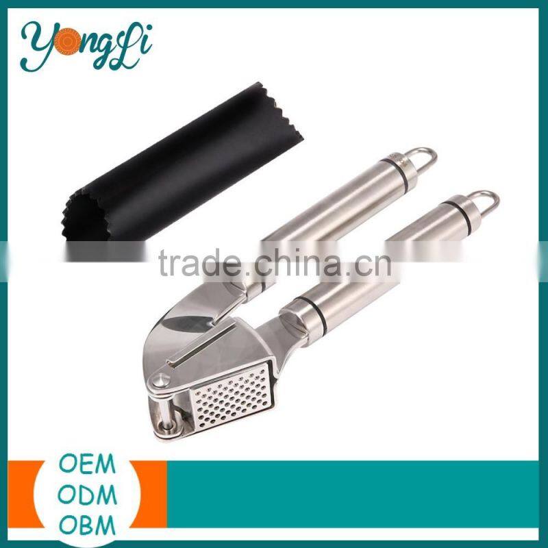 Easy to Clean 304 Stainless Steel Garlic Press Chopper
