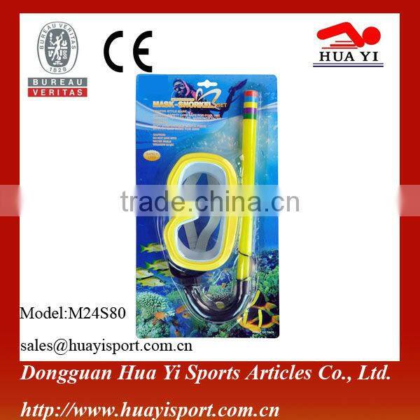 Factory wholesale high quality PVC diving equipment diving mask snorkels