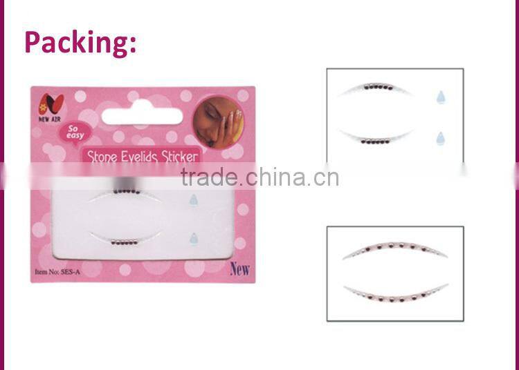 Professional heated stone eyelids stickers for make-up
