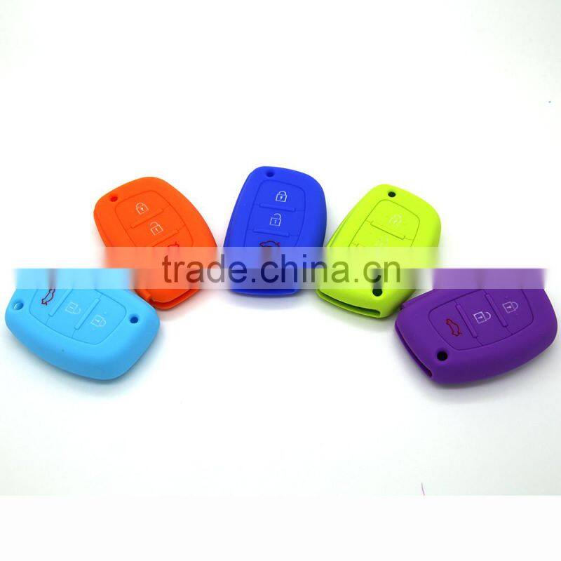 wholesale cheap fancy custom key cover silicone car remote case for Hyundai