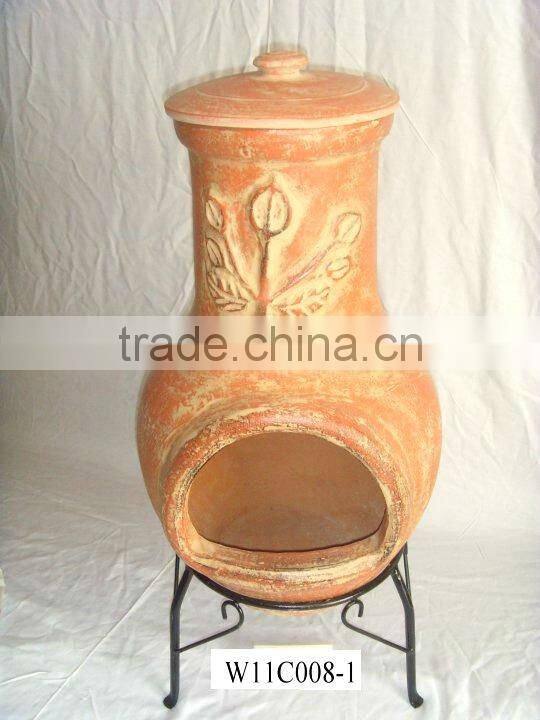 CLAY STOVE CHIMNEY POT