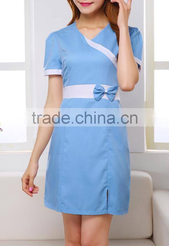 2017 OEM wholesale club costume restaurant uniform waitress dress high quality