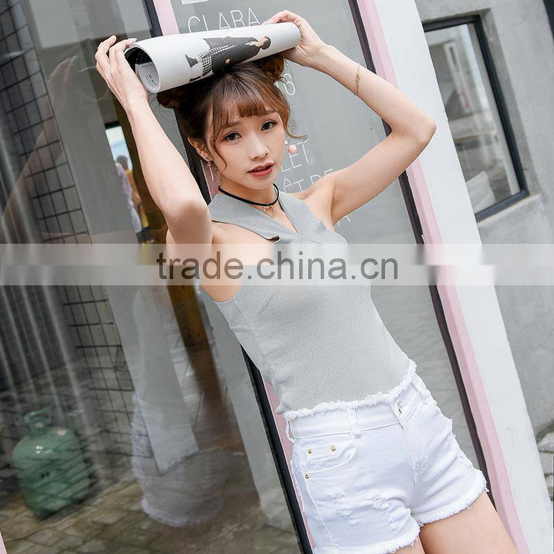 Wholesale Women Tank Tops Sexy Unique T-shirt Vest New design girls sexy tops